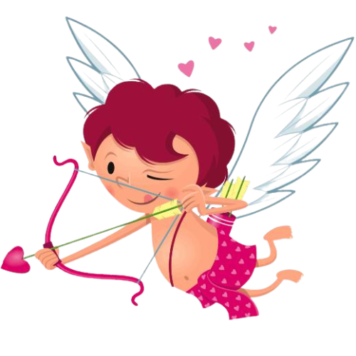 cupid shooting arrow