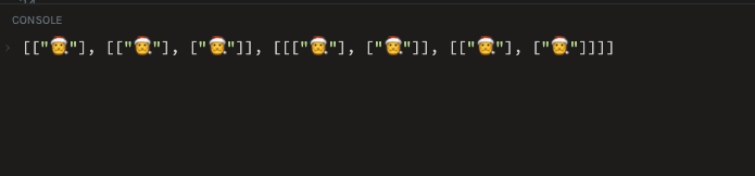 results from the console - santa is saved